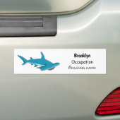 Hammerhead-Hai-Cartoon Autoaufkleber (Auf Auto)