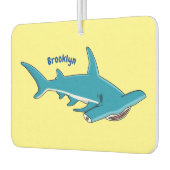 Hammerhead-Hai-Cartoon Autolufterfrischer (Links)