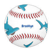 Hammerhead-Hai-Cartoon Baseball (Vorderseite)