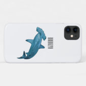 Hammerhead-Hai-Cartoon Case-Mate iPhone Hülle (Rückseite (Horizontal))