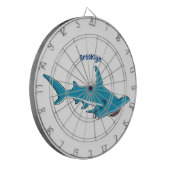 Hammerhead-Hai-Cartoon Dartscheibe (Vorderseite Links)