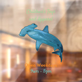 Hammerhead-Hai-Cartoon Fensteraufkleber (Blatt 2)