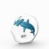 Hammerhead-Hai-Cartoon Fotoblock (Links)