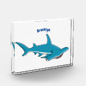 Hammerhead-Hai-Cartoon Fotoblock (Links)