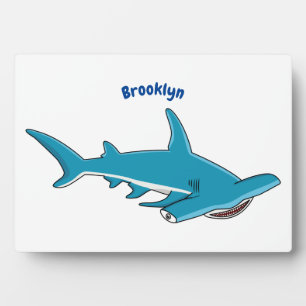 Hammerhead-Hai-Cartoon Fotoplatte
