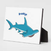 Hammerhead-Hai-Cartoon Fotoplatte (Seite)