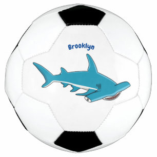 Hammerhead-Hai-Cartoon Fußball