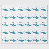 Hammerhead-Hai-Cartoon Geschenkpapier (Flach)