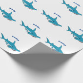 Hammerhead-Hai-Cartoon Geschenkpapier (Ecke)