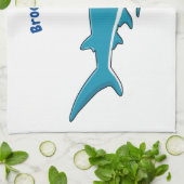 Hammerhead-Hai-Cartoon Geschirrtuch (Gefaltet)