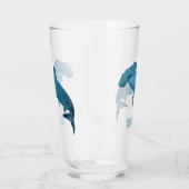 Hammerhead-Hai-Cartoon Glas (Links)