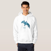Hammerhead-Hai-Cartoon Hoodie (Vorne ganz)