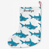 Hammerhead-Hai-Cartoon Kleiner Weihnachtsstrumpf (Rückseite)