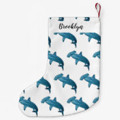 Hammerhead-Hai-Cartoon Kleiner Weihnachtsstrumpf (Rückseite)