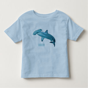Hammerhead-Hai-Cartoon Kleinkind T-shirt