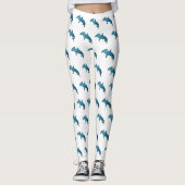Hammerhead-Hai-Cartoon Leggings (Vorderseite)
