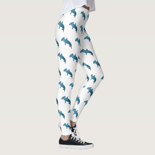 Hammerhead-Hai-Cartoon Leggings (Rechts)