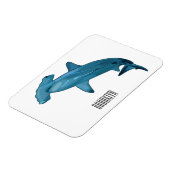 Hammerhead-Hai-Cartoon Magnet (Linke Seite)