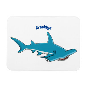 Hammerhead-Hai-Cartoon Magnet