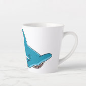 Hammerhead-Hai-Cartoon Milchtasse (Rechts)