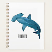 Hammerhead-Hai-Cartoon Planer (Vorderseite)