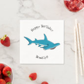 Hammerhead-Hai-Cartoon Serviette (Beispiel)