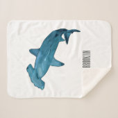 Hammerhead-Hai-Cartoon Sherpadecke (Vorderseite (Horizontal))