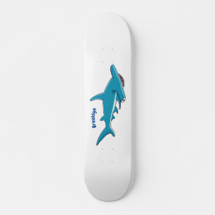 Hammerhead-Hai-Cartoon Skateboard