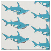 Hammerhead-Hai-Cartoon Stoff (Nahaufnahme)