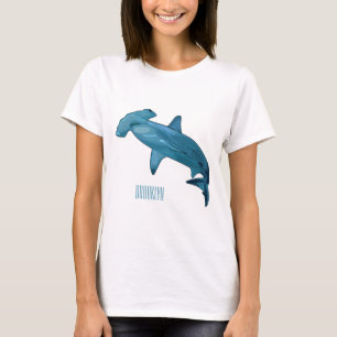 Hammerhead-Hai-Cartoon T-Shirt