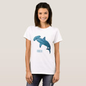 Hammerhead-Hai-Cartoon T-Shirt (Vorne ganz)