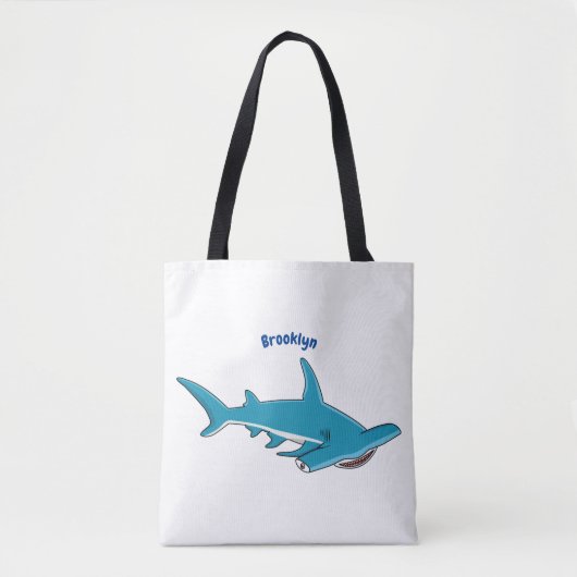 Hammerhead-Hai-Cartoon Tasche (Vorderseite)