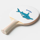 Hammerhead-Hai-Cartoon Tischtennis Schläger (Vorderseite)
