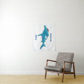 Hammerhead-Hai-Cartoon Wandteppich (Beispiel)