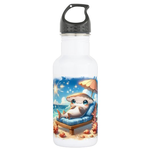 Hammerhead Haven: Ein Personalisierter Ausweg am S Edelstahlflasche (Vorderseite)