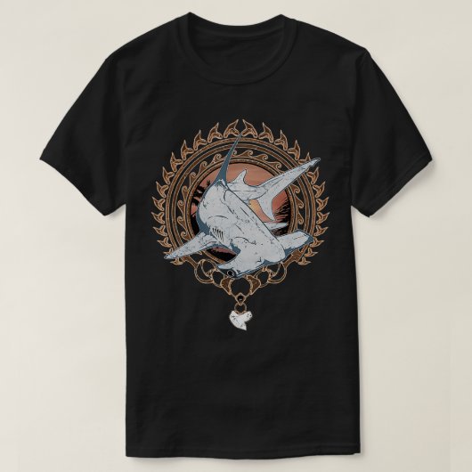 Hammerhead-Polynesier-Stamm T-Shirt (Design vorne)