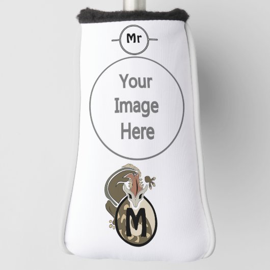 Hammerhead Salamander Monogram Golf Headcover (Rotieren 90)