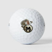 Hammerhead Salamander Monogram Golfball (Vorderseite)