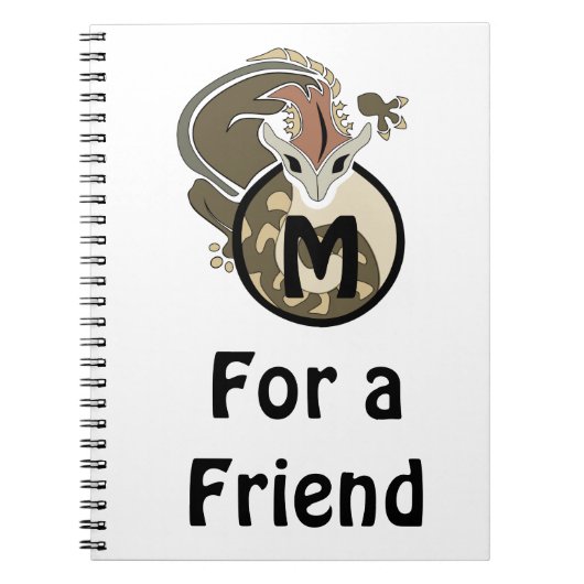 Hammerhead Salamander Monogram Notizblock (Vorderseite)
