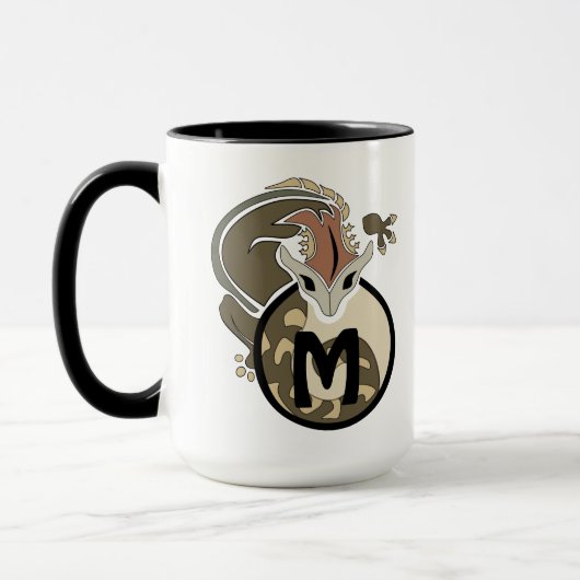 Hammerhead Salamander Monogram Tasse (Links)