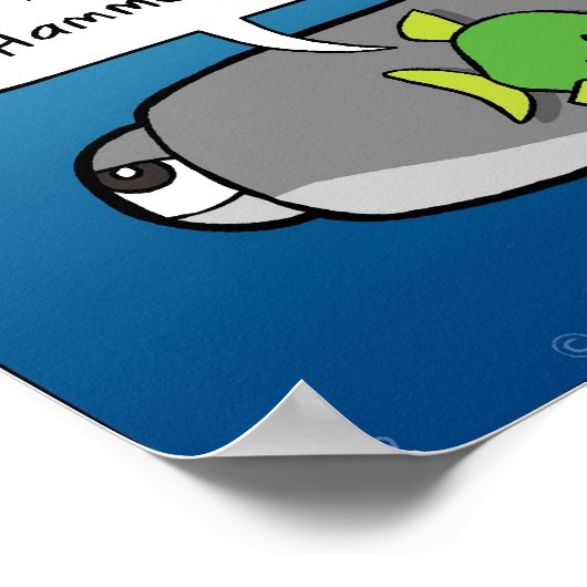 Hammerhead Shaaark! blindes Poster (Ecke)