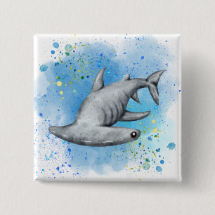 Hammerhead Shark auf Knopfdruck Button