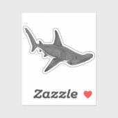 Hammerhead Shark B Aufkleber (Blatt)