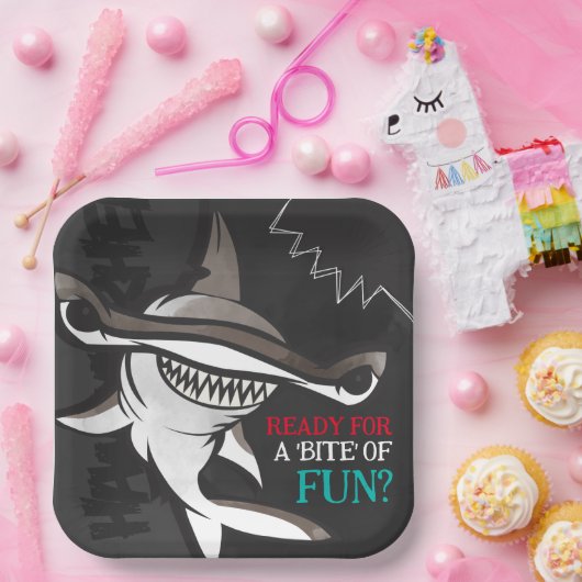 Hammerhead Shark Birthday Party Pappteller (Party)