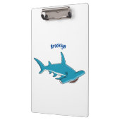 Hammerhead shark cartoon illustration klemmbrett (Links)