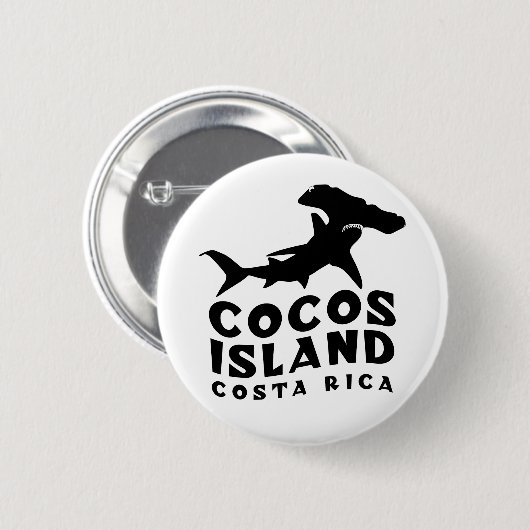 Hammerhead Shark Cocos Island Button (Vorne & Hinten)