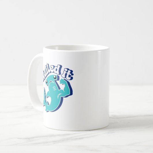 Hammerhead Shark Flex Nails Kaffeetasse (Vorderseite Links)