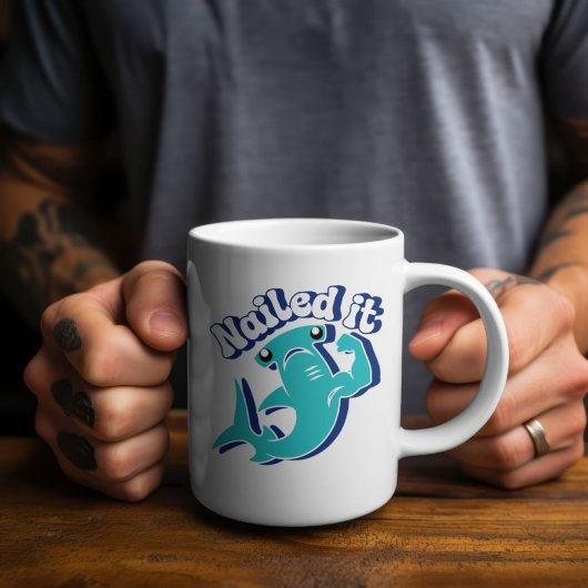 Hammerhead Shark Flex Nails Kaffeetasse