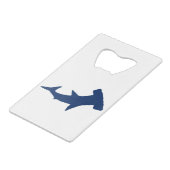 Hammerhead-Shark Geldbeutel Flaschenöffner (Vorderseite Schrägansicht)