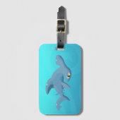 Hammerhead Shark Gepäckanhänger (Vorderseite Vertikal)